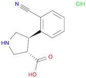 (+/-)-trans-4-(2-Cyanophenyl)pyrrolidine-3-carboxylic acid hydrochloride