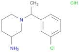1-(1-(3-Chlorophenyl)ethyl)piperidin-3-amine hydrochloride