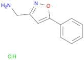 C-(5-Phenyl-isoxazol-3-yl)-methylamine HCl