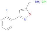[3-(2-fluorophenyl)-1,2-oxazol-5-yl]methanamine hydrochloride