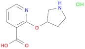 2-(Pyrrolidin-3-yloxy)nicotinic acid hydrochloride