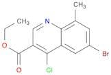 6-BROMO-4-CHLORO-8-METHYLQUINOLINE-3-CARBOXYLIC ACID ETHYL ESTER