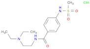 Benzamide, N-(2-(diethylamino)ethyl)-4-((methylsulfonyl)amino)-, monoh ydrochloride