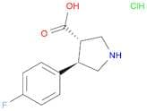 (3S,4R)-4-(4-Fluorophenyl)pyrrolidine-3-carboxylic acid hydrochloride