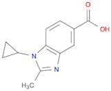 1-Cyclopropyl-2-methyl-1,3-benzodiazole-5-carboxylic acid