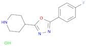 2-(4-Fluorophenyl)-5-(piperidin-4-yl)-1,3,4-oxadiazole hydrochloride
