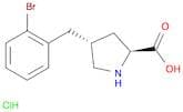 (2S,4R)-4-(2-Bromobenzyl)pyrrolidine-2-carboxylic acid hydrochloride