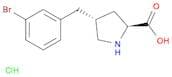 (2S,4R)-4-(3-Bromobenzyl)pyrrolidine-2-carboxylic acid hydrochloride