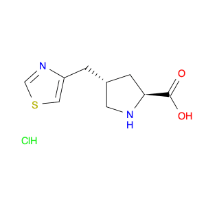 (2S,4S)-4-(Thiazol-4-ylmethyl)pyrrolidine-2-carboxylic acid hydrochloride