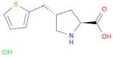 (2S,4S)-4-(Thiophen-2-ylmethyl)pyrrolidine-2-carboxylic acid hydrochloride