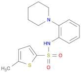 5-​Methyl-​N-​[2-​(1-​piperidinyl)​phenyl]​-​2-​thiophenesulfonamide