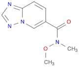 N-Methoxy-N-methyl-[1,2,4]triazolo[1,5-a]pyridine-6-carboxamide