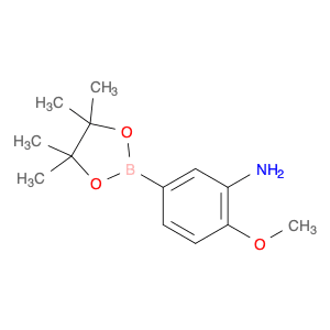 Benzenamine, 2-​methoxy-​5-​(4,​4,​5,​5-​tetramethyl-​1,​3,​2-​dioxaborolan-​2-​yl)​-