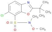 2-T-BUTYL-6-CHLOROBENZOXAZOLE-7-(N-METHYL-N-METHOXY)SULFONAMIDE