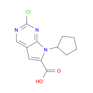 2-Chloro-7-cyclopentyl-7H-pyrrolo[2,3-d]pyrimidine-6-carboxylic acid