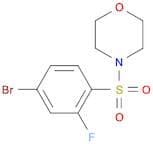 4-(4-bromo-2-fluorobenzenesulfonyl)morpholine