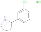 2-(3-Chlorophenyl)pyrrolidine, HCl