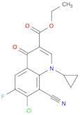 Ethyl 7-chloro-8-cyano-1-cyclopropyl-6-fluoro-4-oxo-1,4-dihydroquinoline-3-carboxylate