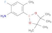 2-Fluoro-4-methyl-5-(4,4,5,5-tetramethyl-1,3,2-dioxaborolan-2-yl)-benzenamine