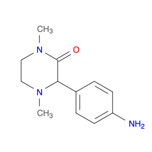 2-Piperazinone, 3-(4-aminophenyl)-1,4-dimethyl-