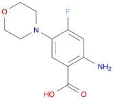 2-Amino-4-fluoro-5-morpholinobenzoic acid