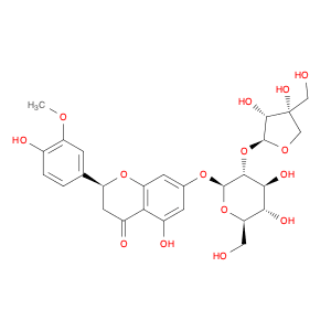 (2S)-7-[(2-O-D-Apio-β-D-furanosyl-β-D-glucopyranosyl)oxy]-2,3-dihydro-5-hydroxy-2-(4-hydroxy-3-met…