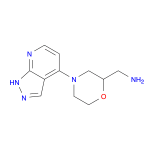 (4-(1H-Pyrazolo[3,4-b]pyridin-4-yl)morpholin-2-yl)methanamine
