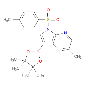 1H-Pyrrolo[2,3-b]pyridine, 5-methyl-1-[(4-methylphenyl)sulfonyl]-3-(4,4,5,5-tetramethyl-1,3,2-diox…