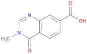 3-Methyl-4-oxo-3,4-dihydro-7-quinazolinecarboxylic acid