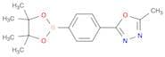 2-Methyl-5-[4-(4,4,5,5-tetramethyl-1,3,2-dioxaborolan-2-yl)phenyl]-1,3,4-oxadiazole