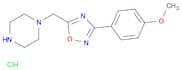 3-(4-Methoxyphenyl)-5-(piperazin-1-ylmethyl)-1,2,4-oxadiazole hydrochloride