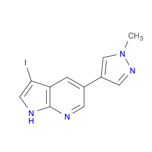 3-Iodo-5-(1-methyl-1H-pyrazol-4-yl)-1H-pyrrolo[2,3-b]pyridine
