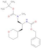 tert-Butyl ((S)-2-(((benzyloxy)carbonyl)amino)-3-((R)-tetrahydro-2H-pyran-3-yl)propyl)(methyl)carb…