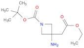 tert-Butyl 3-amino-3-(2-ethoxy-2-oxoethyl)azetidine-1-carboxylate