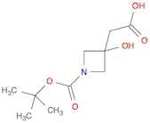 2-(1-(tert-Butoxycarbonyl)-3-hydroxyazetidin-3-yl)acetic acid
