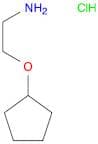 2-(Cyclopentyloxy)ethylamine, HCl