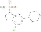 4-(4-Chloro-7-(methylsulfonyl)-6,7-dihydro-5H-pyrrolo[2,3-d]pyrimidin-2-yl)morpholine