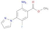 Methyl 2-amino-5-fluoro-4-(1H-pyrazol-1-yl)benzoate