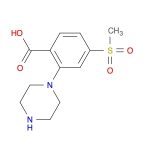 4-(Methylsulfonyl)-2-piperazinobenzoic acid