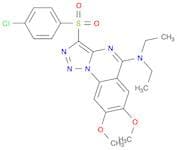 3-(4-chlorophenylsulfonyl)-N,N-diethyl-7,8-diMethoxy-[1,2,3]triazolo[1,5-a]quinazolin-5-amine