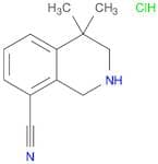 4,4-Dimethyl-1,2,3,4-tetrahydroisoquinoline-8-carbonitrile hydrochloride