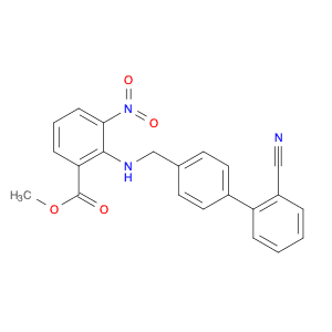 BENZOIC ACID, 2-[[(2'-CYANO[1,1'-BIPHENYL]-4-YL)METHYL]AMINO]-3-NITRO-METHYL ESTER