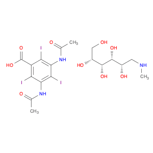 (2R,3R,4R,5S)-6-(methylamino)hexane-1,2,3,4,5-pentaol 3,5-diacetamido-2,4,6-triiodobenzoate
