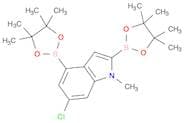 6-Chloro-1-methylindole-2,4-diboronic acid, pinacol ester
