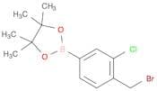 2-(4-(Bromomethyl)-3-chlorophenyl)-4,4,5,5-tetramethyl-1,3,2-dioxaborolane