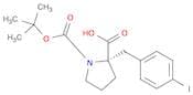 (S)-1-(tert-Butoxycarbonyl)-2-(4-iodobenzyl)pyrrolidine-2-carboxylic acid