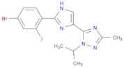 1H-1,2,4-Triazole, 5-[2-(4-bromo-2-fluorophenyl)-1H-imidazol-5-yl]-3-methyl-1-(1-methylethyl)-