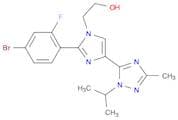 1H-Imidazole-1-ethanol, 2-(4-bromo-2-fluorophenyl)-4-[3-methyl-1-(1-methylethyl)-1H-1,2,4-triazol-…