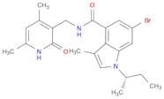 1H-Indole-4-carboxamide, 6-bromo-N-[(1,2-dihydro-4,6-dimethyl-2-oxo-3-pyridinyl)methyl]-3-methyl-1…