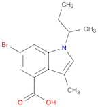 1H-Indole-4-carboxylic acid, 6-bromo-3-methyl-1-(1-methylpropyl)-